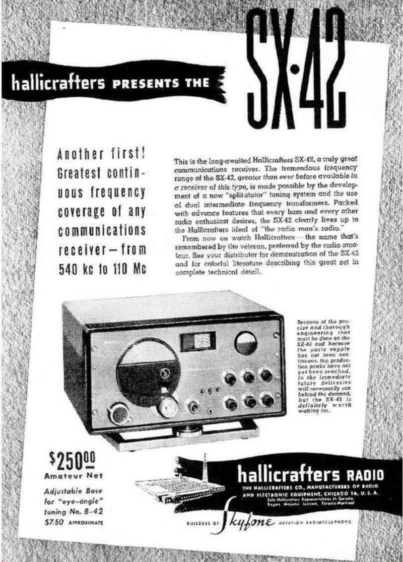 Hallicrafters SX-42 receiver