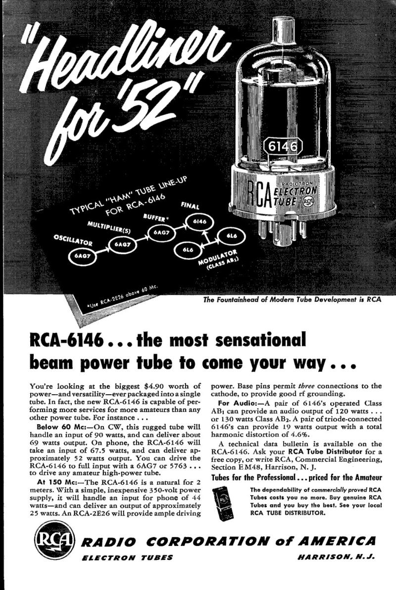 6146 Introductory ad from 1952