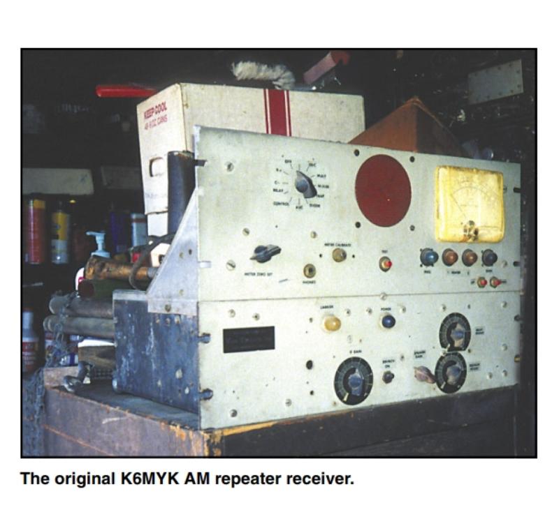 On the other end - the K6MYK 2 meter AM repeater