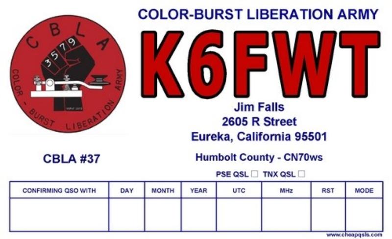 K6FWT - a card-carrying member of the CBLA