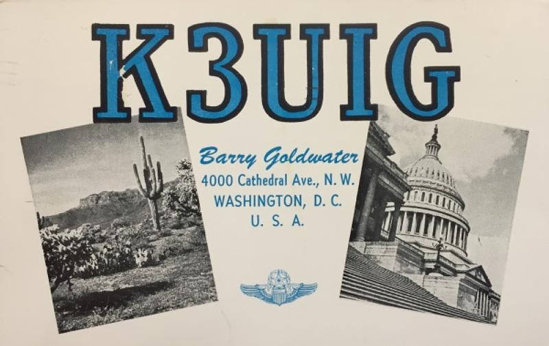 K3UIG was the callsign for his DC station