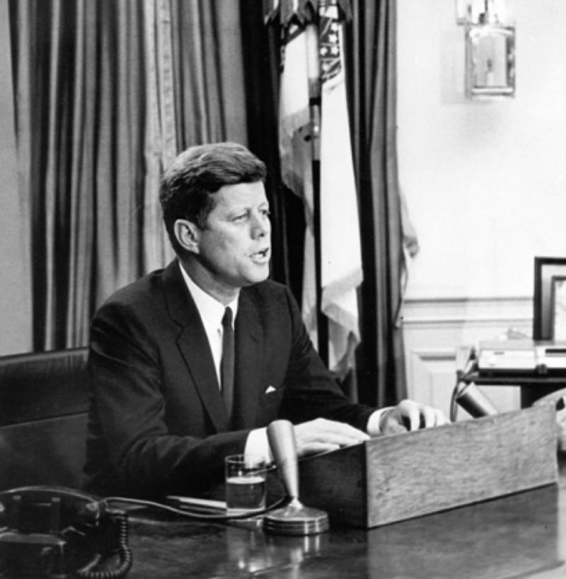 President John F. Kennedy announces US actions
