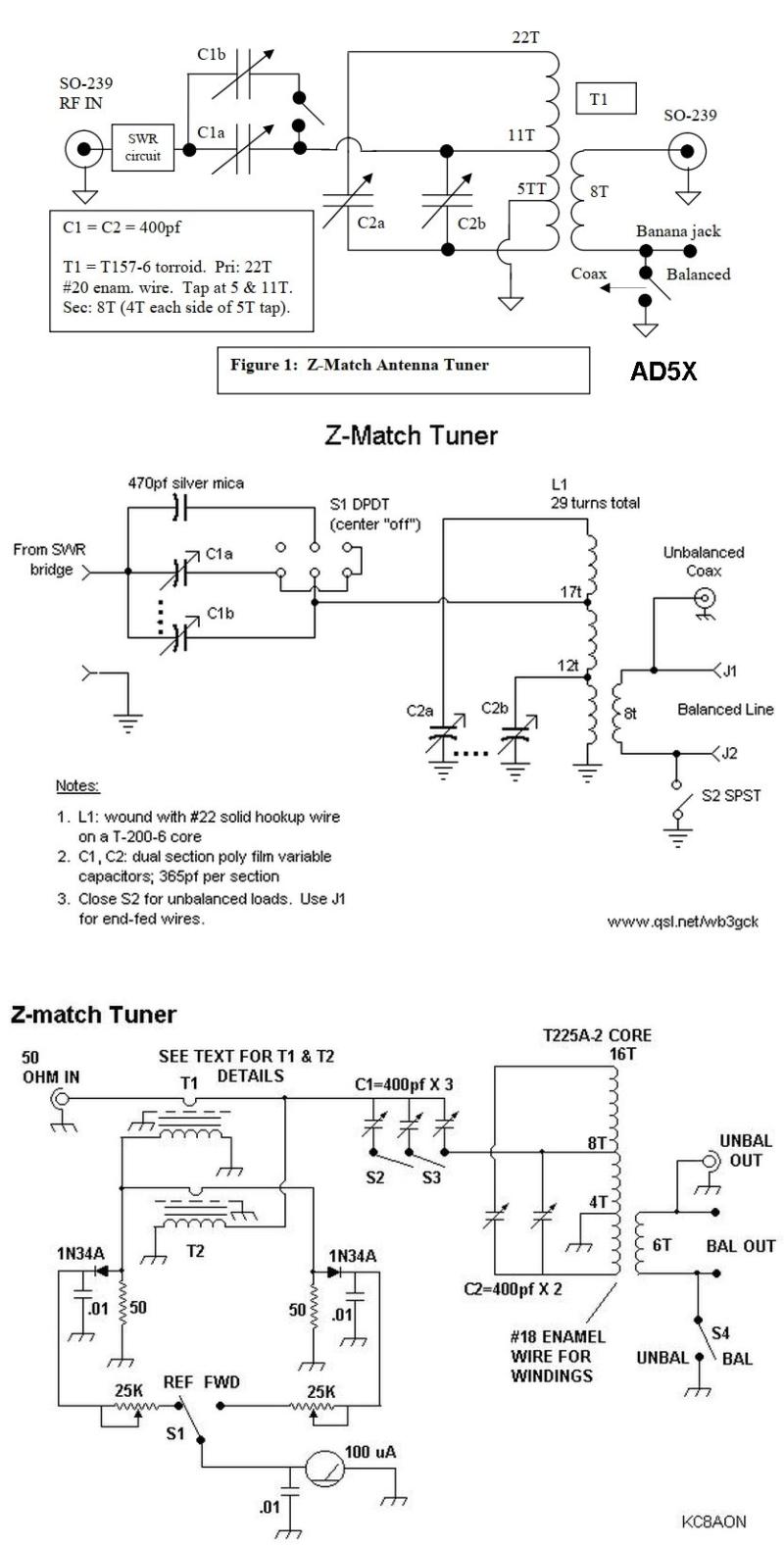 Z-Match schematics found online